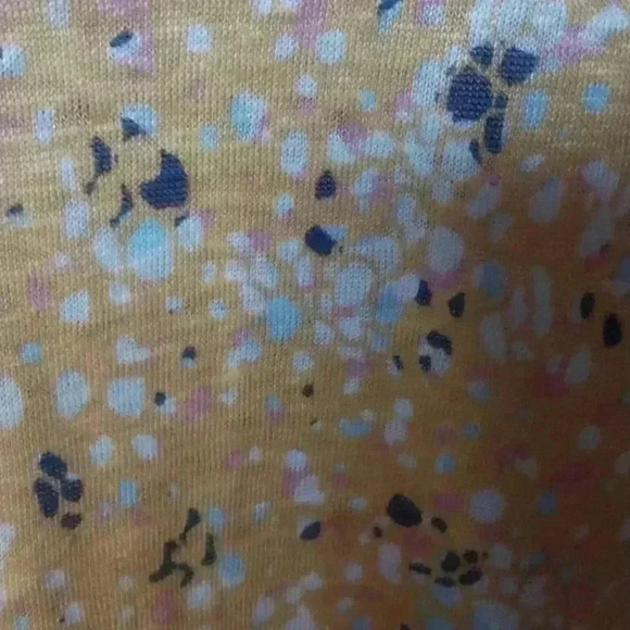 Rachel Zoe 100% Linen Yellow Print Sleeveless Top Size S - Picture 5 of 5